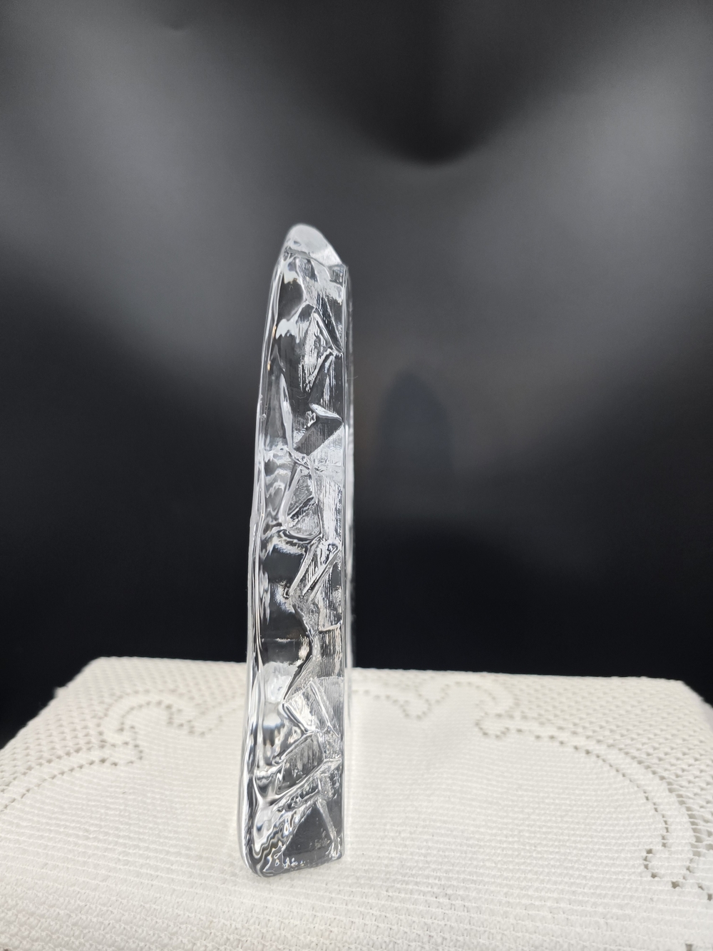Clear Decorative Glass Holiday Accent - Crystal-Effect Clear